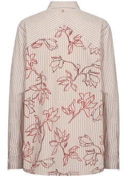 MMElinda Leafy Stripe Shirt