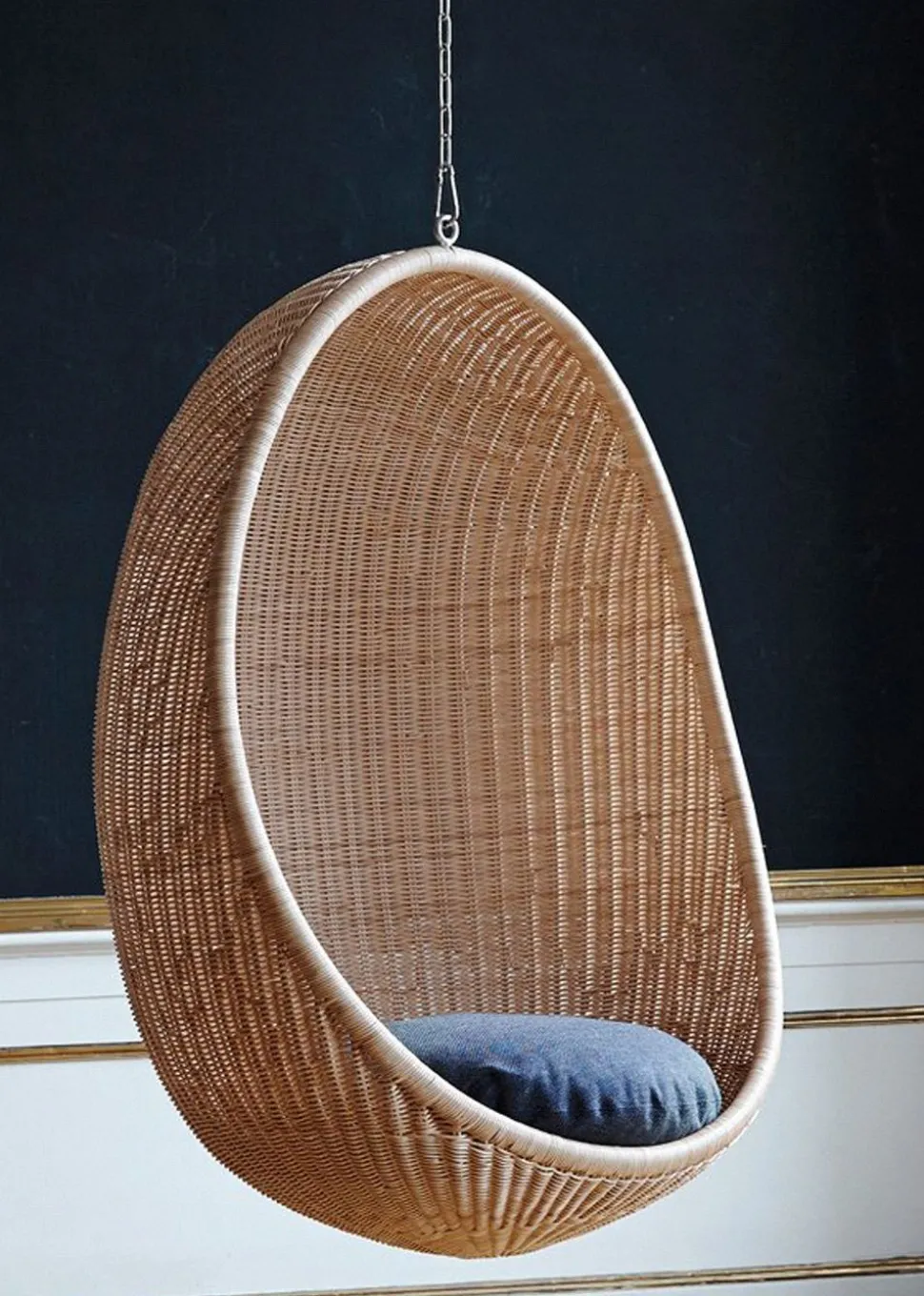 Nanna Ditzel Hanging Egg Chair Rattan - indoor model
