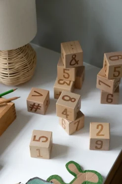 Number blocks, 12 pcs.