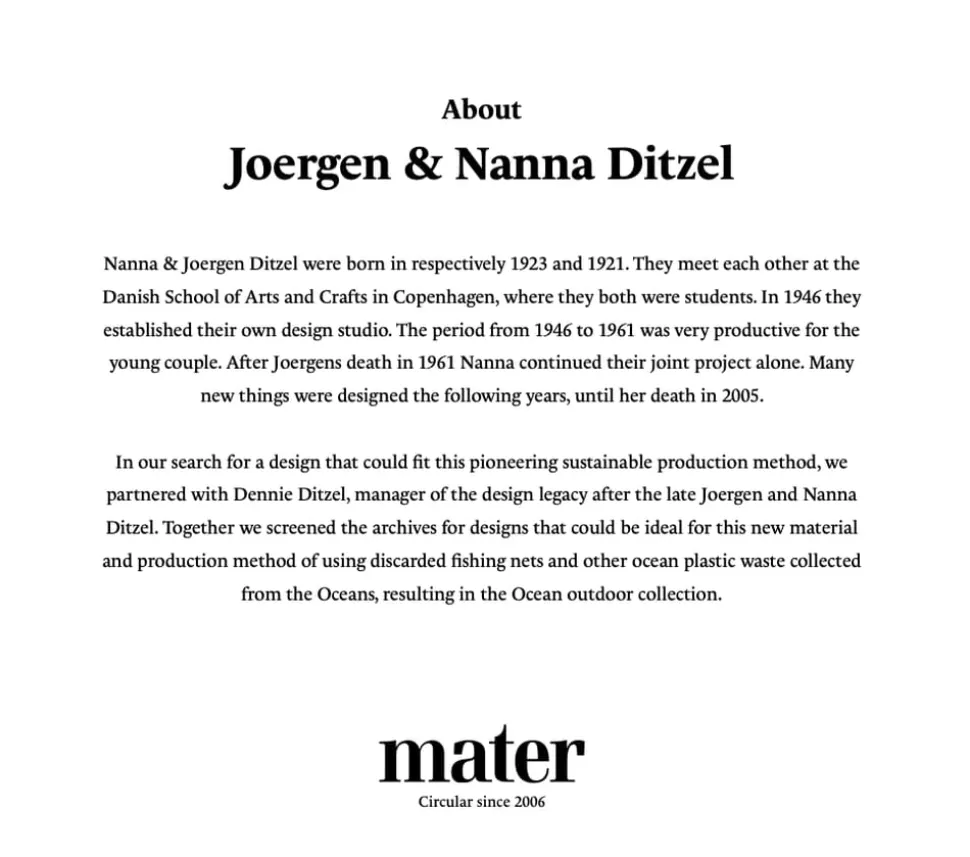 Ocean Table av Nanna Ditzel