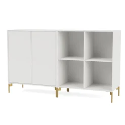 PAIR - With brass legs