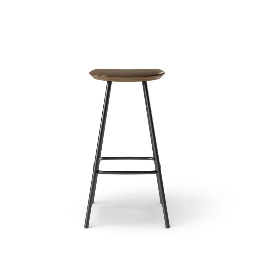 Pauline bar stool 75 cm metal frame - Oak Smoked Oiled
