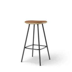 Pauline bar stool 75 cm metal frame - Oak Clear Wax Oiled