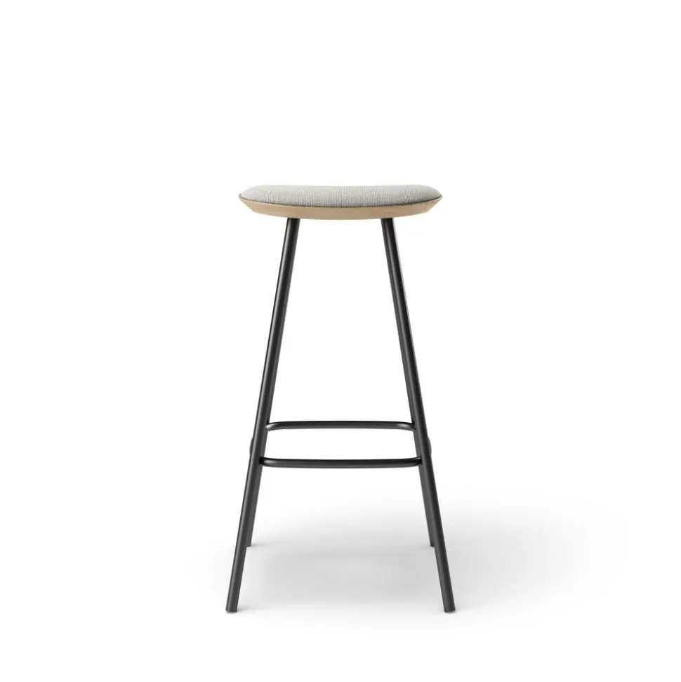 Pauline bar stool 75 cm metal frame - Oak Clear Wax Oiled