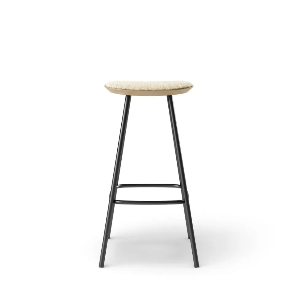 Pauline bar stool 75 cm metal frame - Oak Clear Wax Oiled