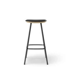Pauline bar stool 75 cm metal frame - Oak Clear Wax Oiled