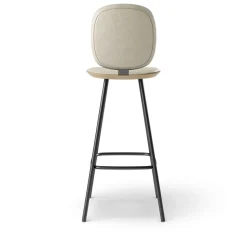 Pauline Comfort Barstool 75 cm metal frame - Oak Clear Wax Oiled