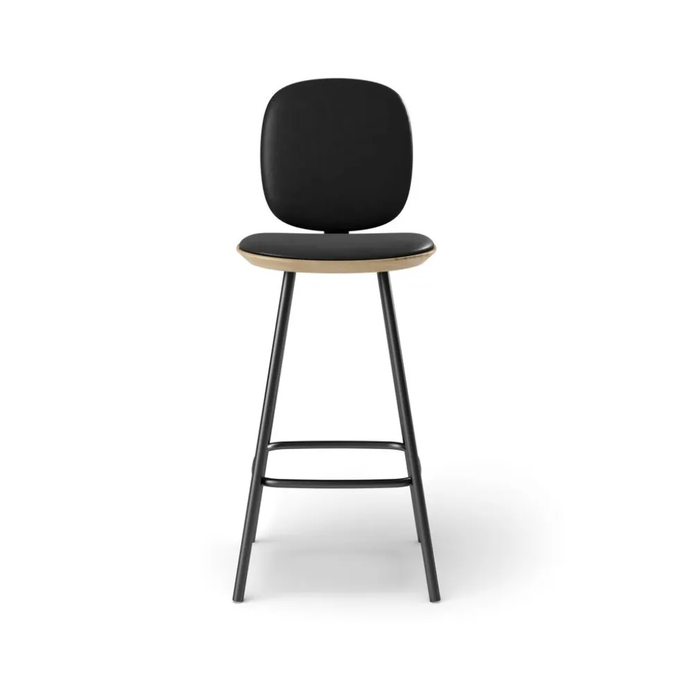 Pauline Comfort Barstool 65 cm with metal frame - Oak Clear Wax Oiled
