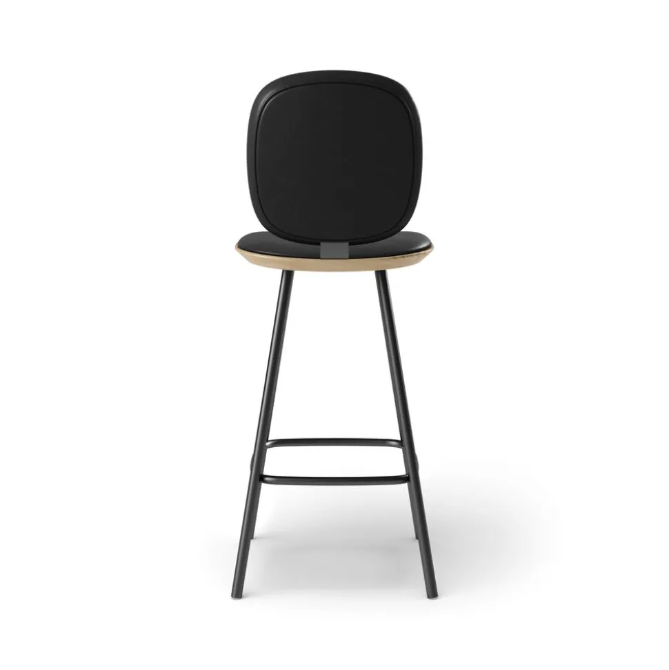 Pauline Comfort Barstool 65 cm with metal frame - Oak Clear Wax Oiled