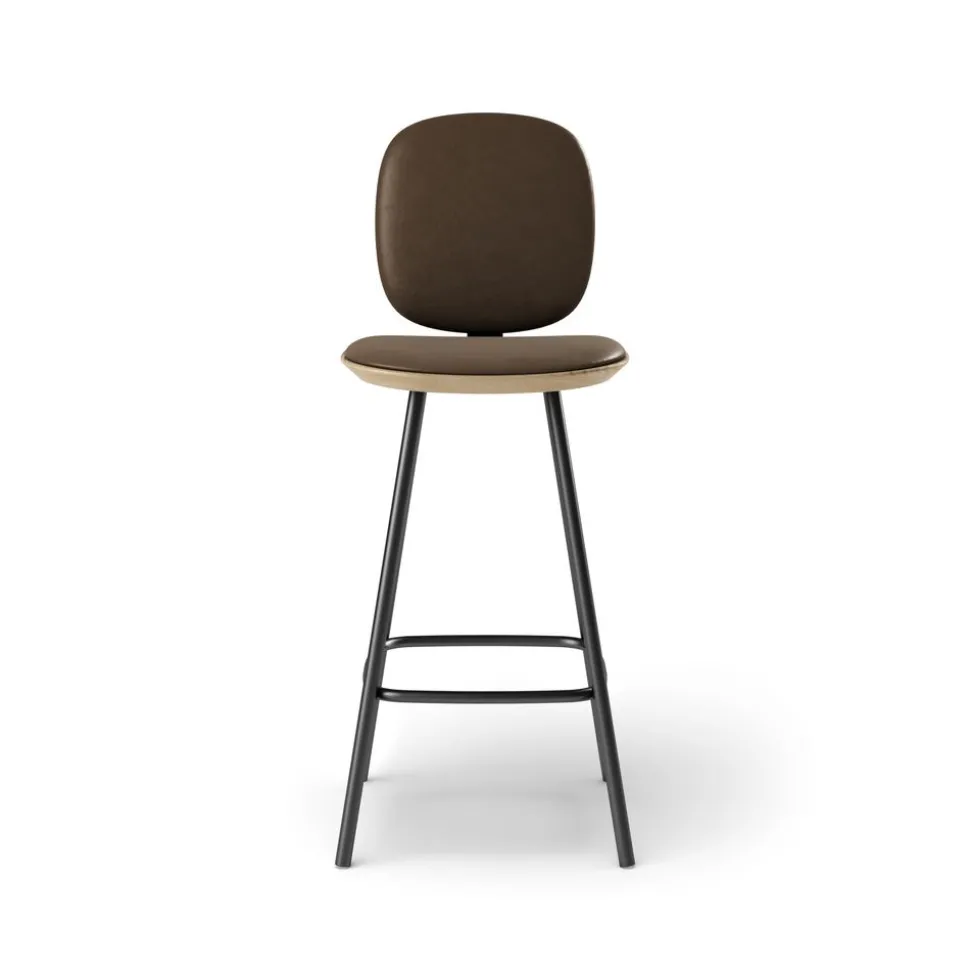 Pauline Comfort Barstool 65 cm with metal frame - Oak Clear Wax Oiled