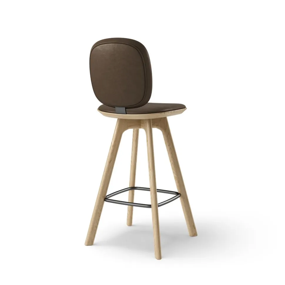 Pauline Comfort Barstool - Oak Clear Wax Oiled