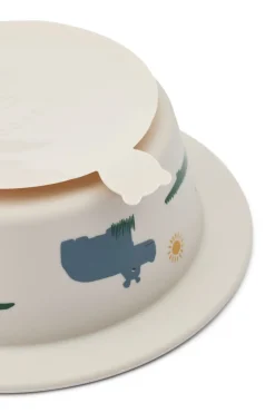Peony Printed Suction Bowl 2-pack