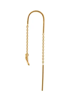 Petit Bow Double Chain Earring