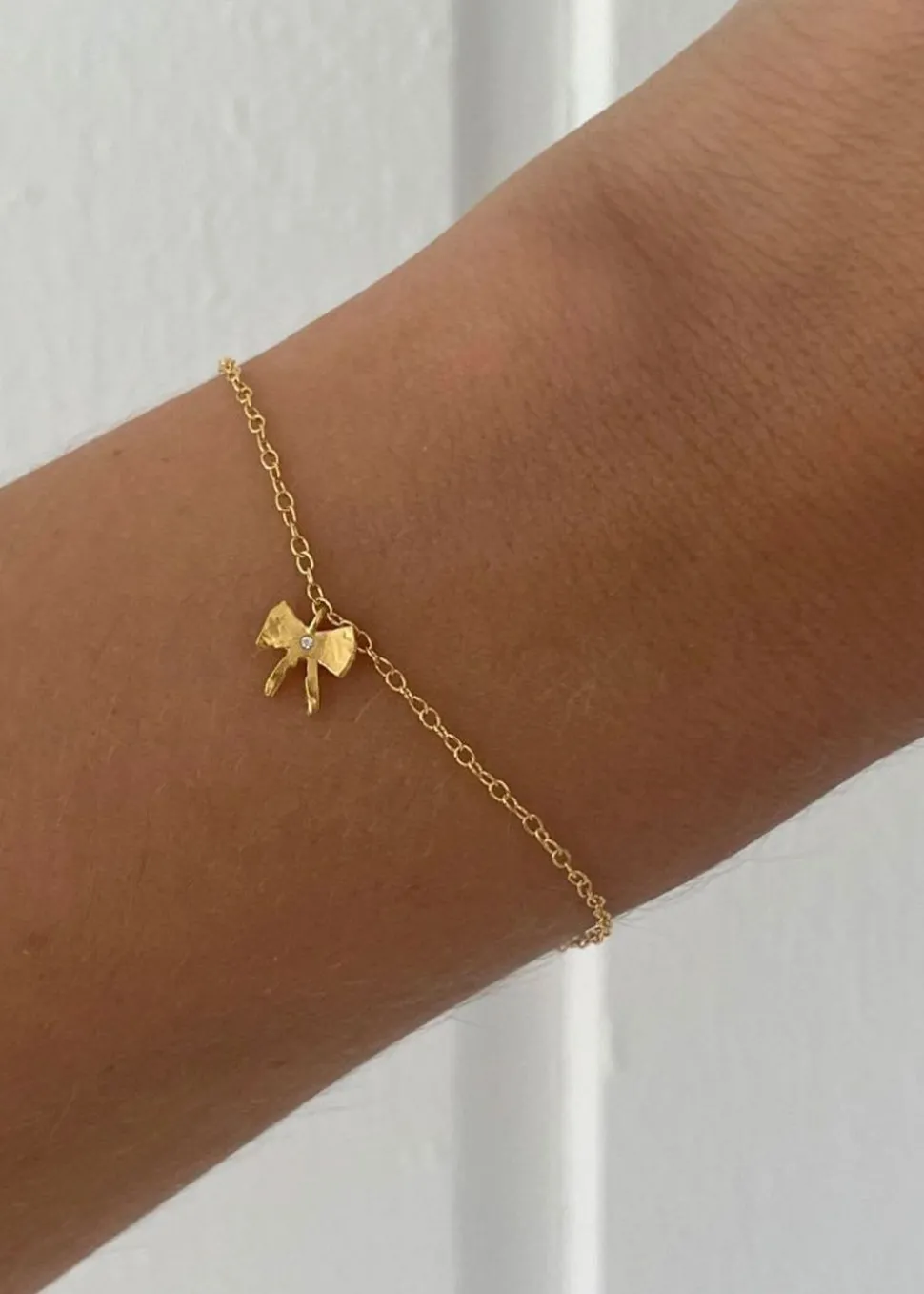 Petit Bow with Stone Bracelet