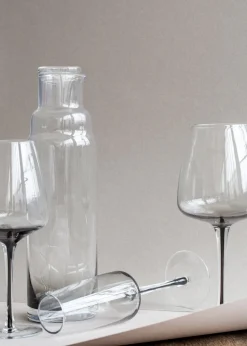 Red wine glass - Amber / Smoke