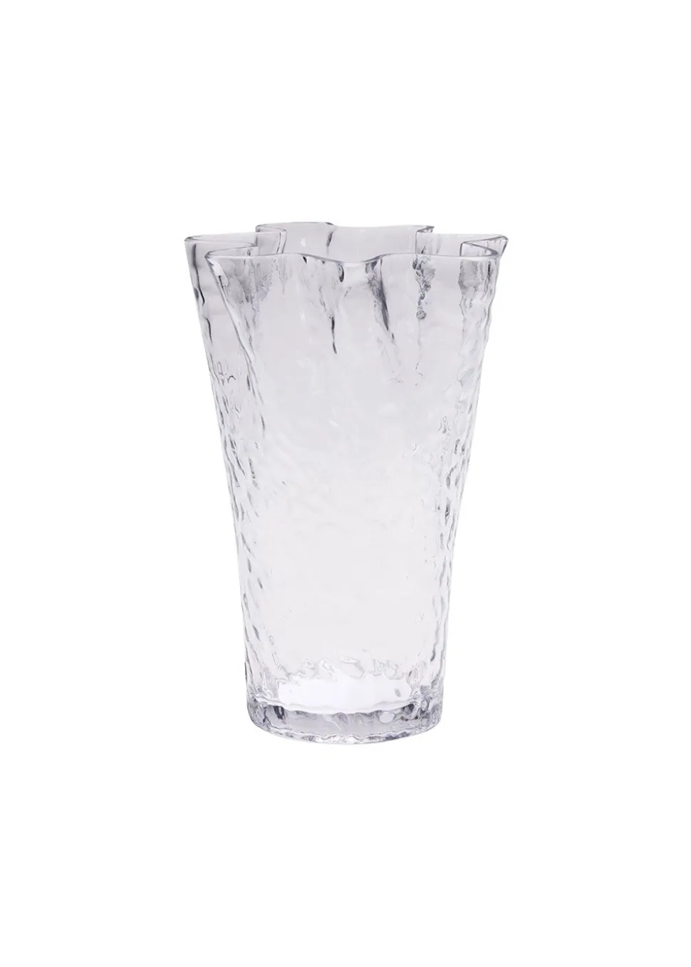 Ruffle Vase Clear