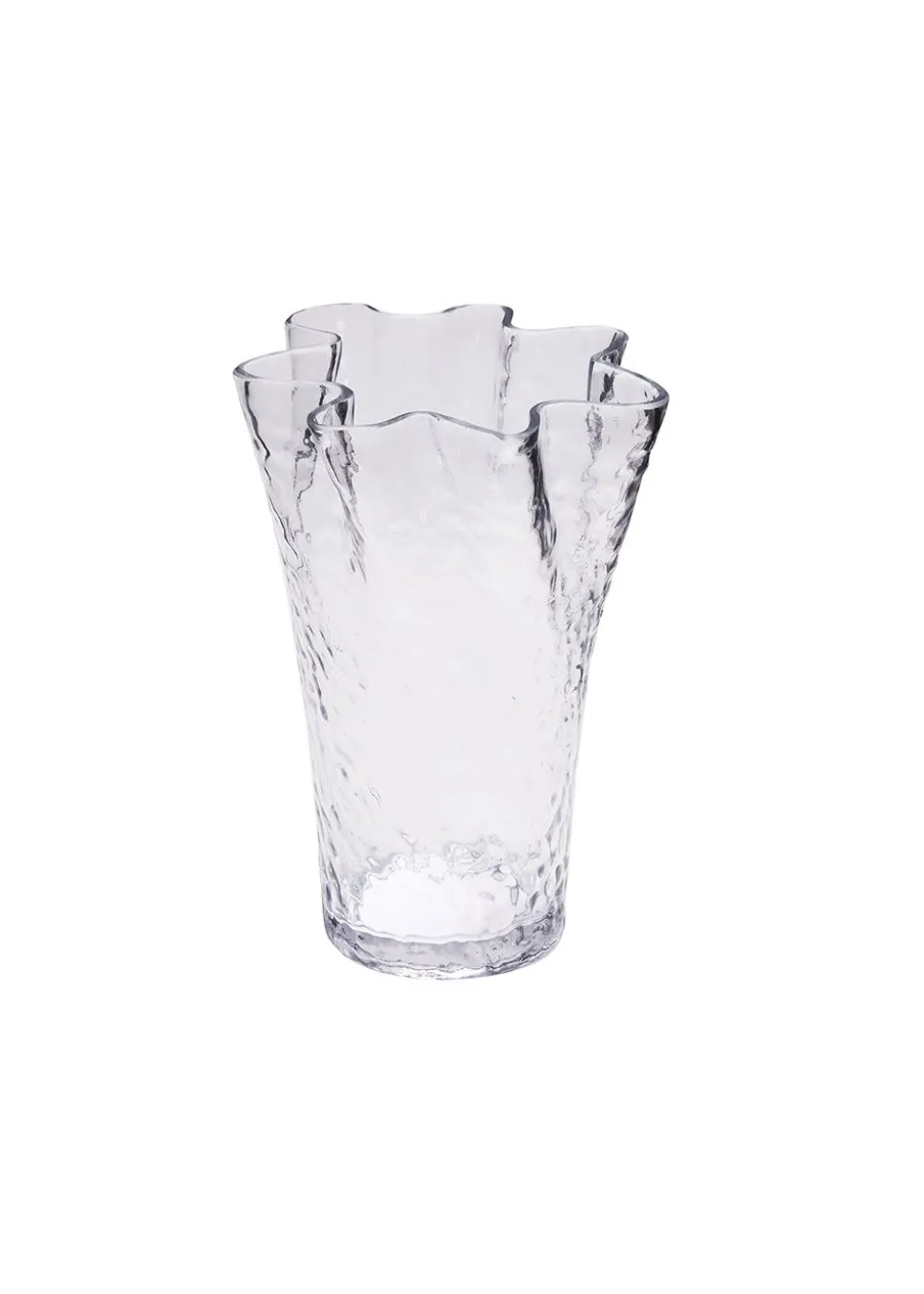 Ruffle Vase Clear