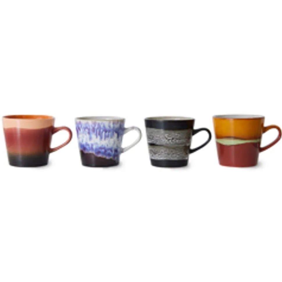 70s Americano Mugs (Set of 4)