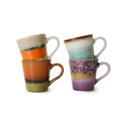 70s Espresso Mugs (Set of 4)