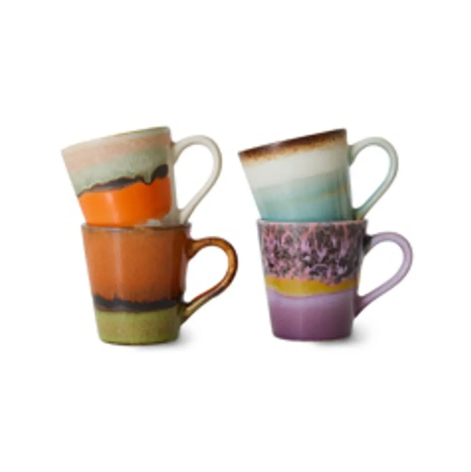 70s Espresso Mugs (Set of 4)