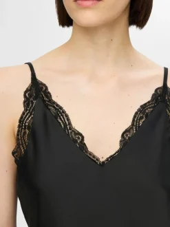 SLFAlena Lace Trim Strap Top