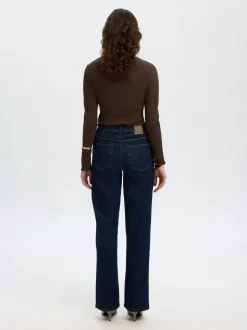 SLFAnna Plain LS Crew Neck Tee