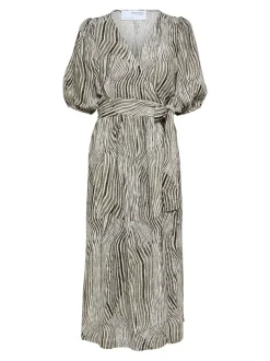 SLFEvita 2/4 Midi Wrap Dress