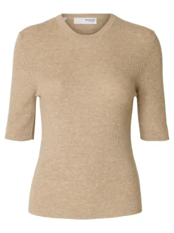 SLFIngrid 2/4 Knit O-neck
