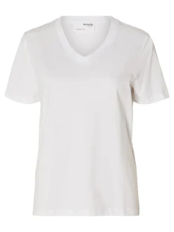 SLFMyessential SS V-neck Tee