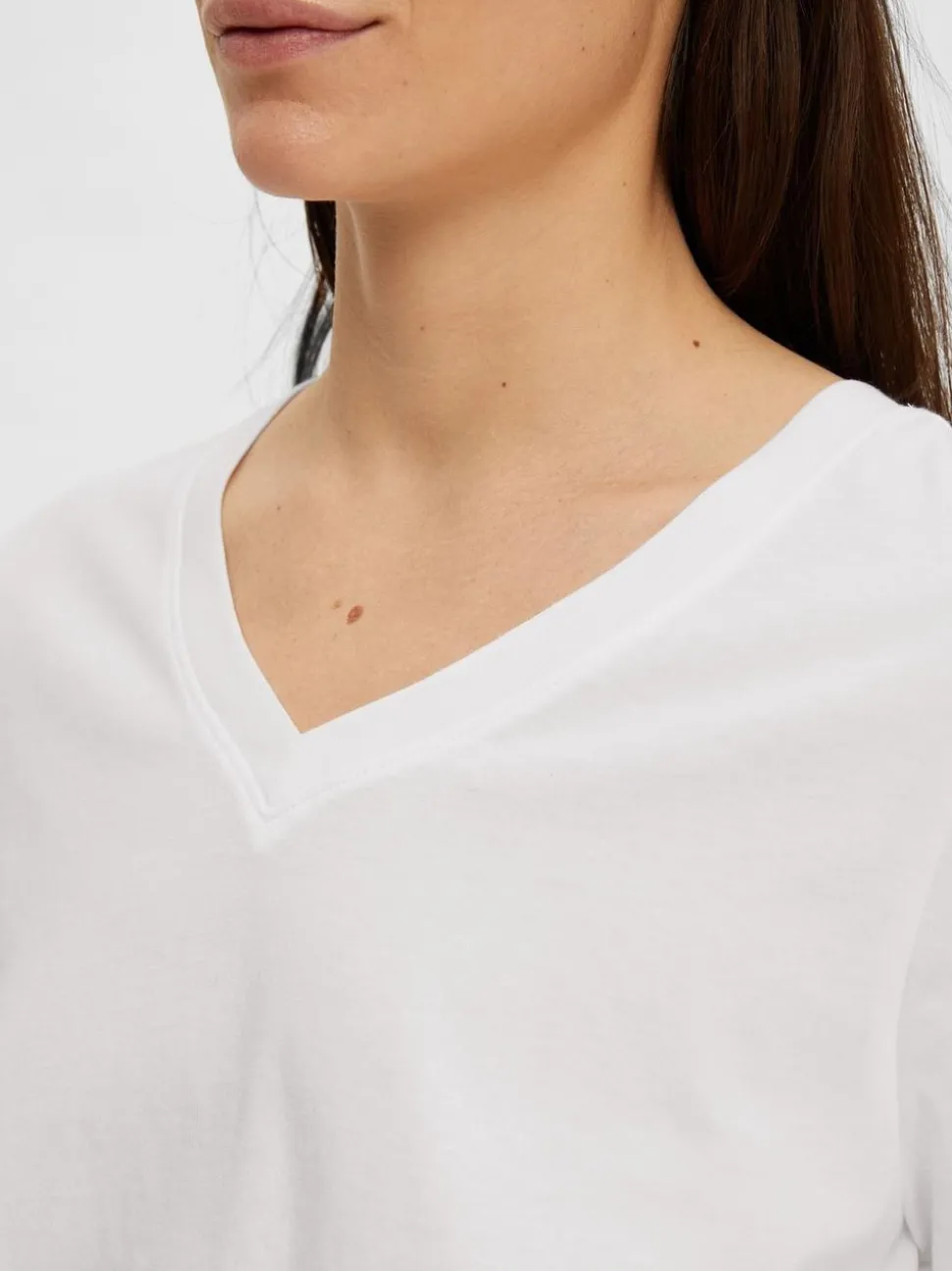 SLFMyessential SS V-neck Tee
