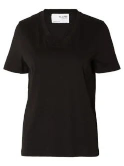 SLFMyessential SS V-neck Tee
