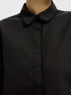 SLFNovi SS Crochet Detail Shirt