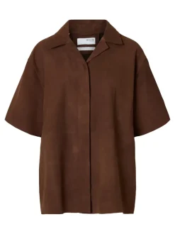 SLFSophie Suede 2/4 Shirt