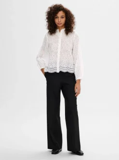 SLFTatiana LS Embr Shirt