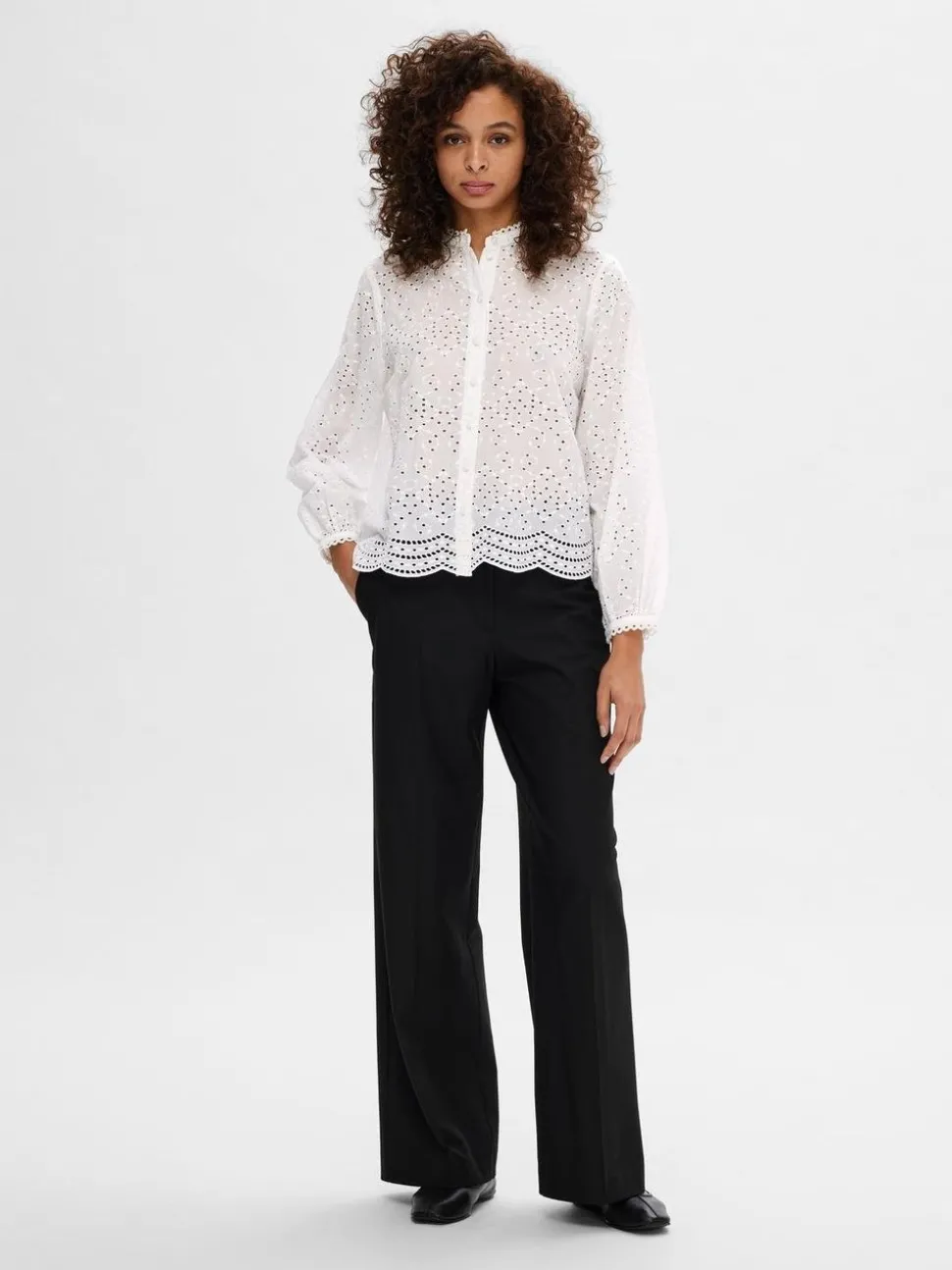 SLFTatiana LS Embr Shirt