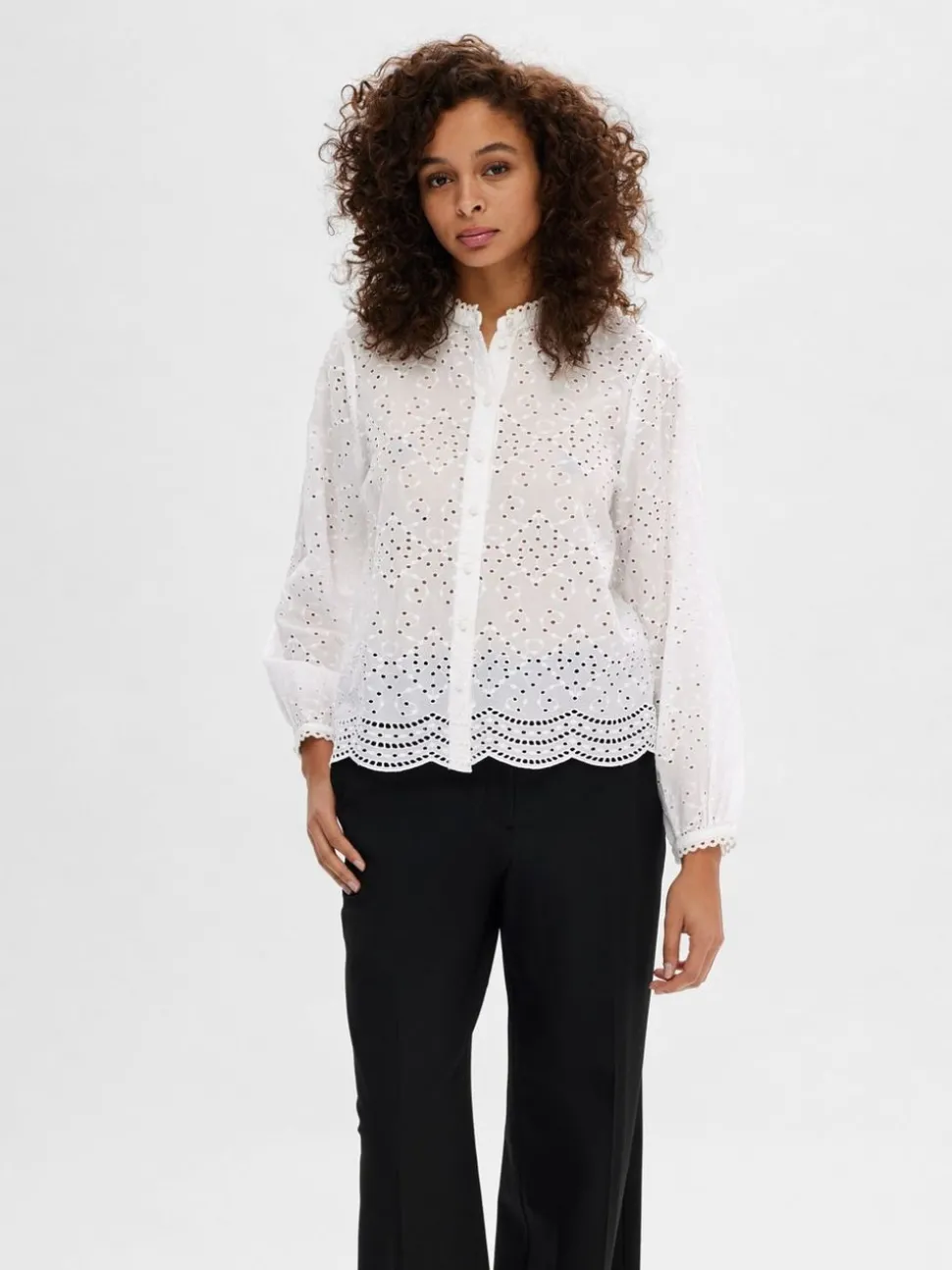 SLFTatiana LS Embr Shirt