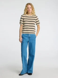 SLFVinna SS Structure Knit O-Neck NOOS