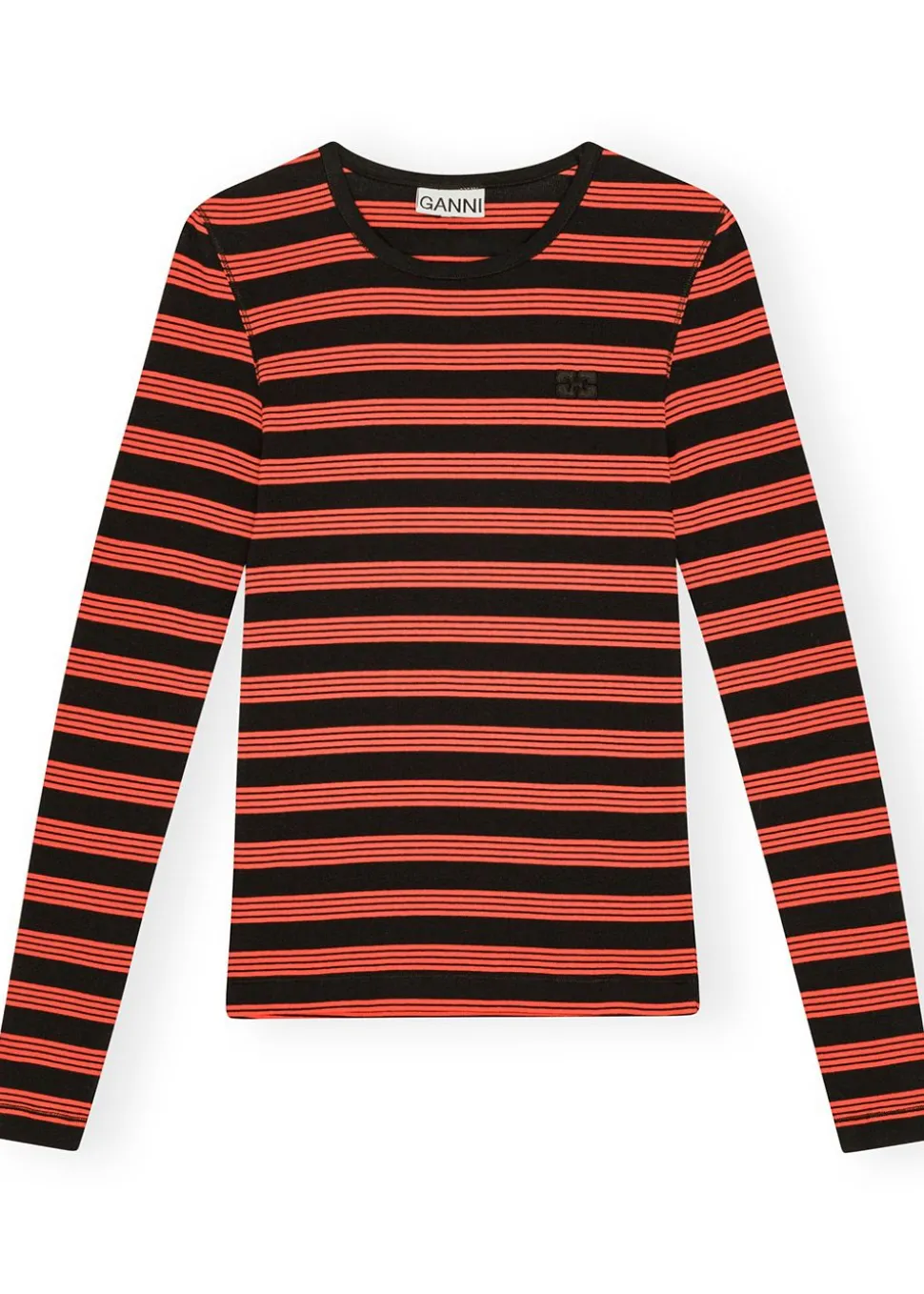 Striped Soft Cotton Rib Long Sleeve T-Shirt
