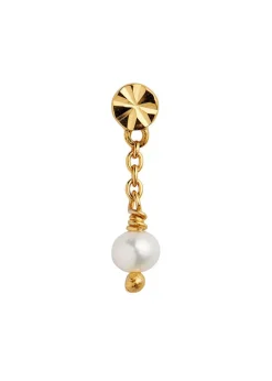 Tres Petit Etoile Earring With Pearl