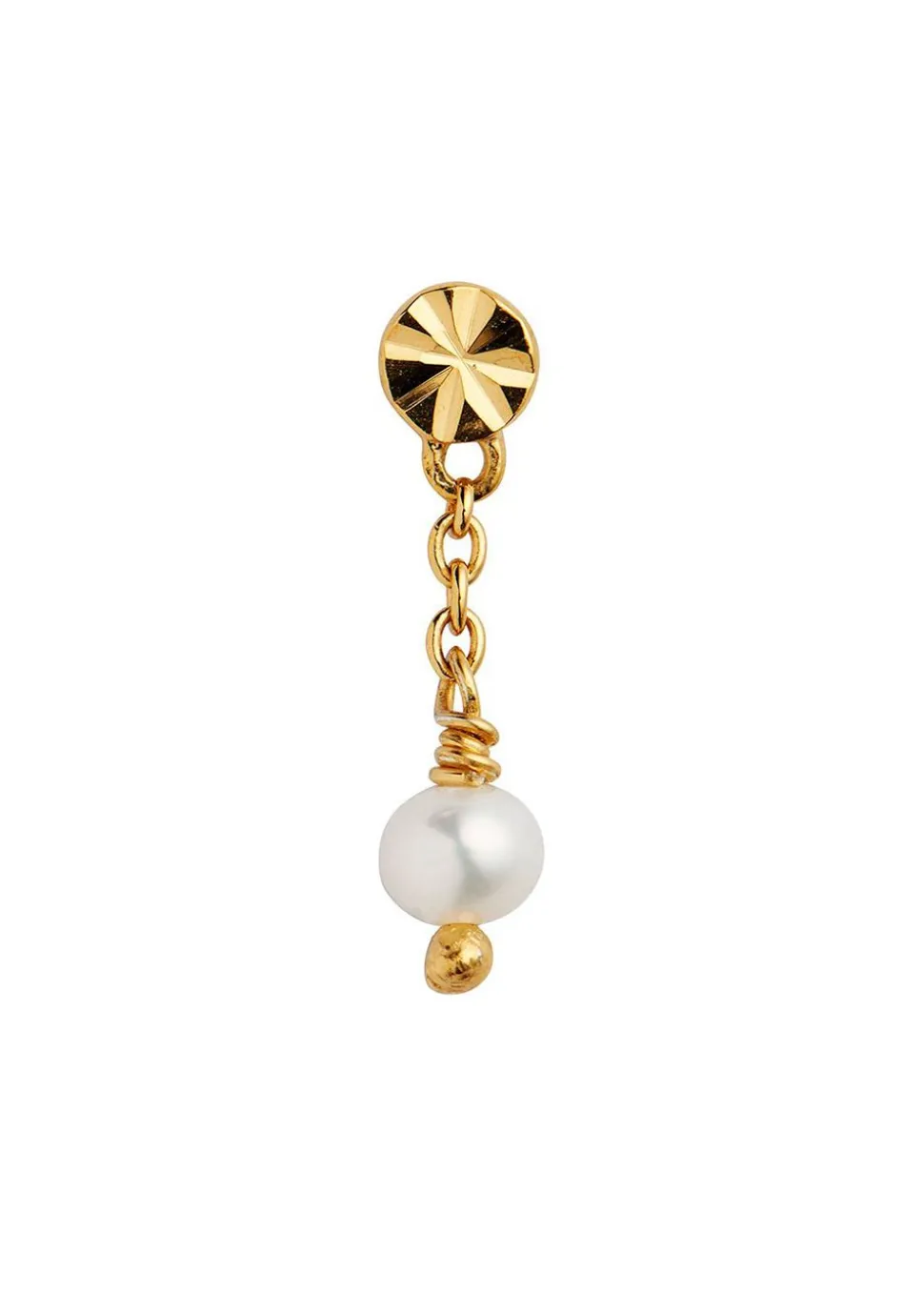 Tres Petit Etoile Earring With Pearl