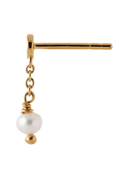 Tres Petit Etoile Earring With Pearl