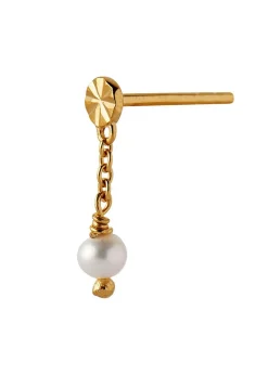 Tres Petit Etoile Earring With Pearl