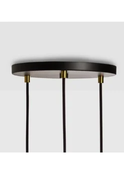 Triple Pendant Canopy - White/Black