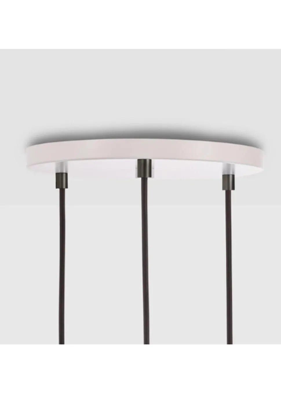 Triple Pendant Canopy - White/Black