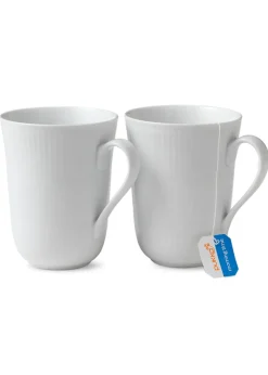 Vit Räfflat - Mugg