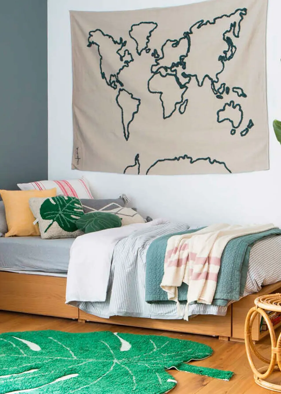 Wall Hanging Canvas Map