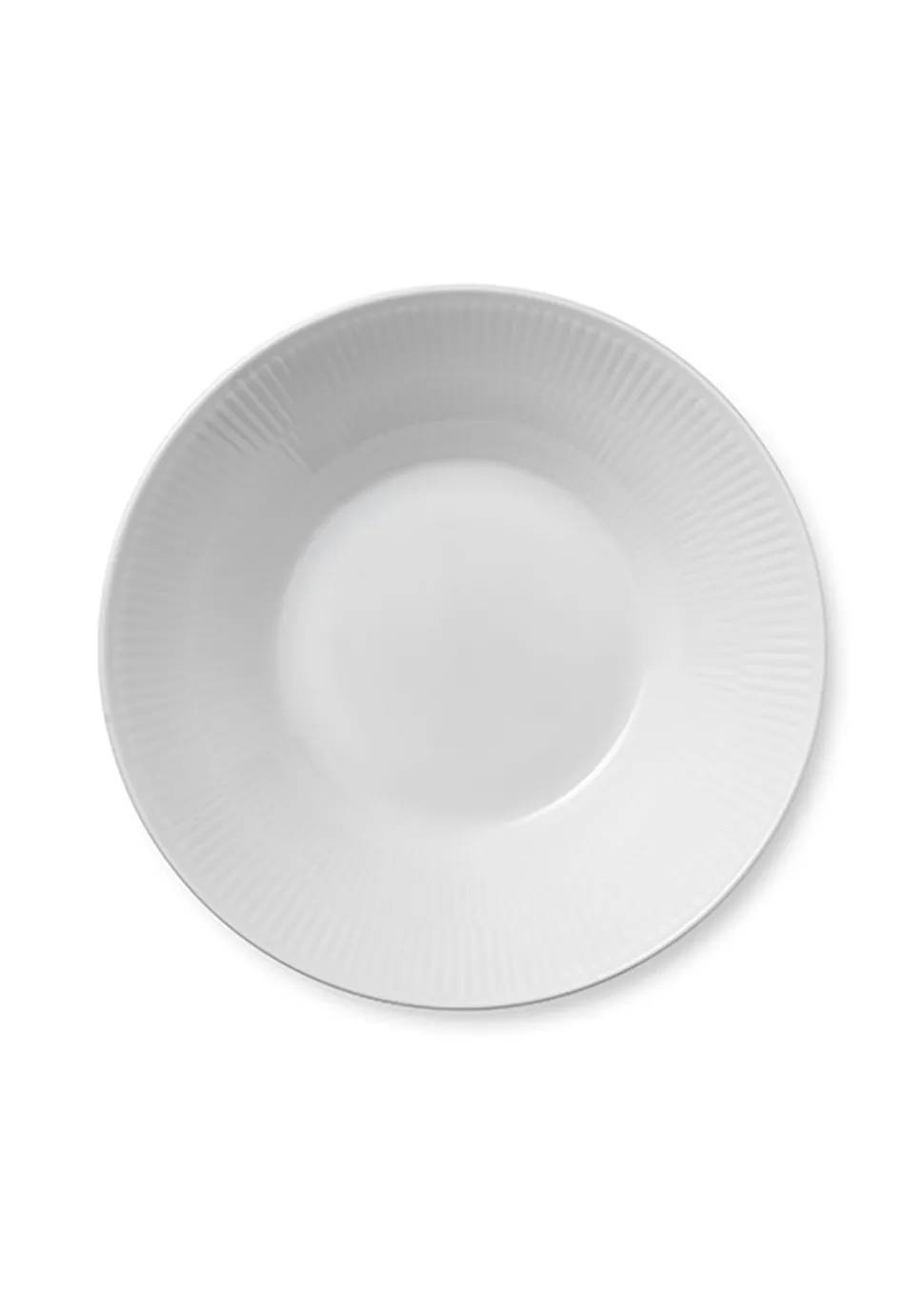 White Fluted - Deep Plate