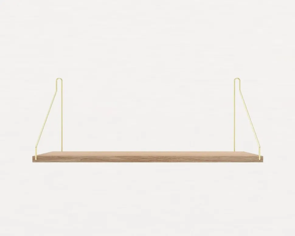 White Oiled Oak Shelf - 60 cm