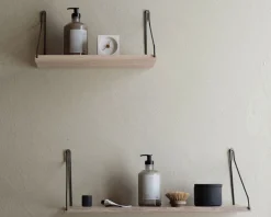 White Stained Oak Shelf - 40 cm