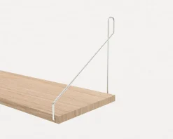 White Stained Oak Shelf - 40 cm